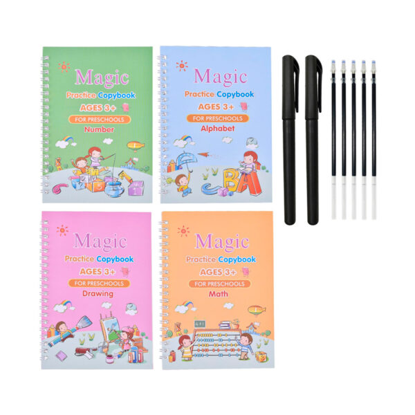 Set De 4 Cuadernos Reutilizables